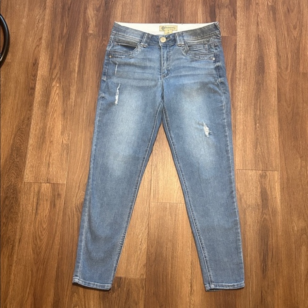 Democracy Ab Technology Light Blue Straight Leg Jeans 8